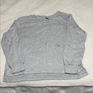 Stars Above Gray Long Sleeve Pajama Top